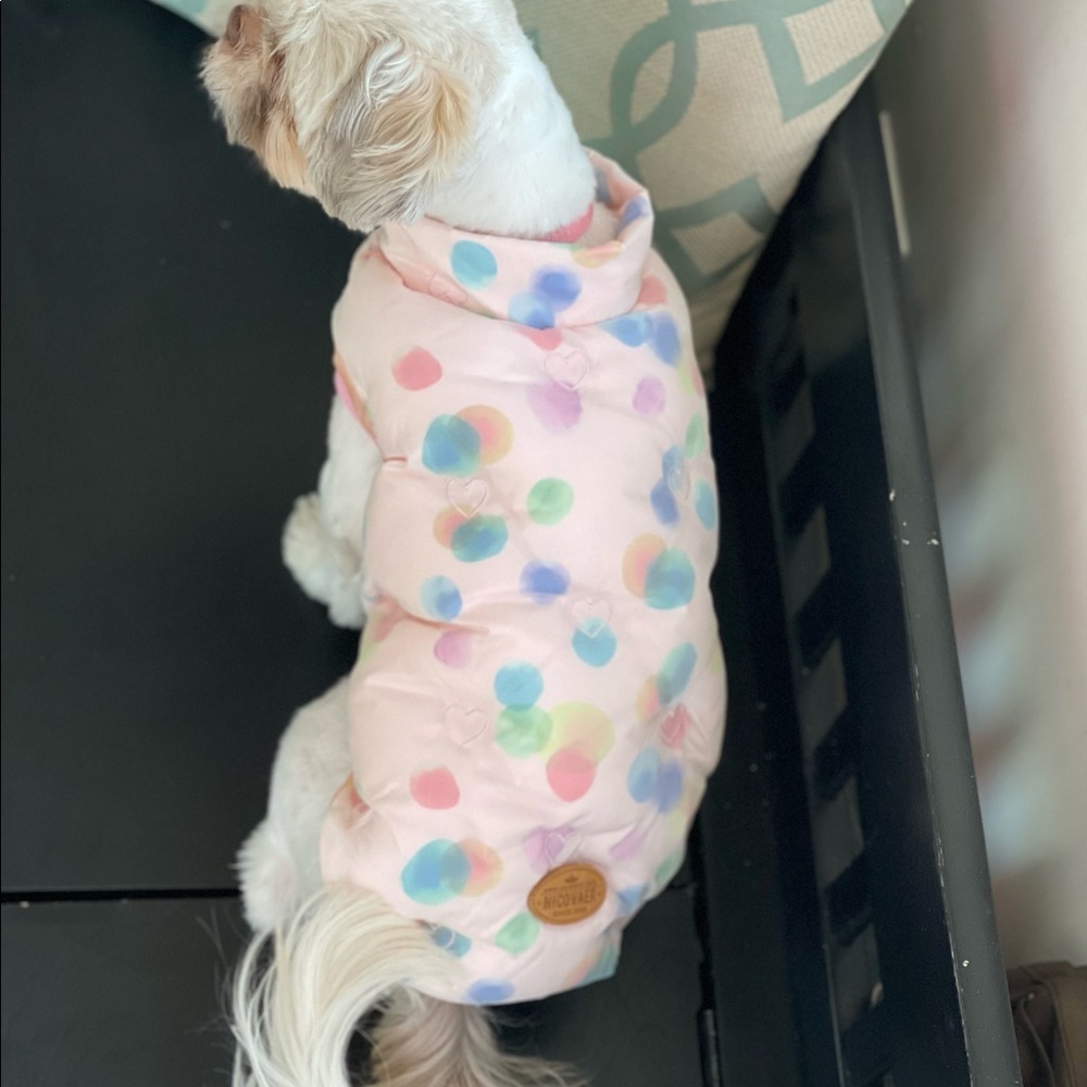 NWT- Heart Embroidered Pet Coat Size XL - Picture 4 of 11